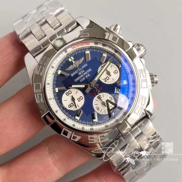 Replica Breitling Chronomat 44mm Ab011012b967375a Gf Factory Dark Blue Dial (2)