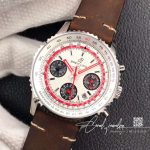 Replica Breitling Navitimer 1 B01 Chronograph 43 Twa Edition Ab01219a1g1x1 V9 Factory Silver Dial (3)