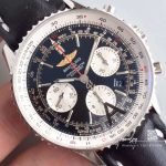 Replica Breitling Navitimer Gmt Ab044121bd24441xa20ba.1 Jf Factory Black Dial (4)