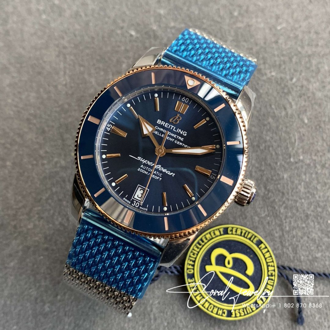 Replica Breitling Superocean Heritage Ub2010161c1a1 Gf Factory Blue Dial (9)