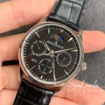 Replica Jaeger Lecoultre Master Ultra Thin Moon Perpetual Calendar 1308470 V9 Factory Black Dial (3)