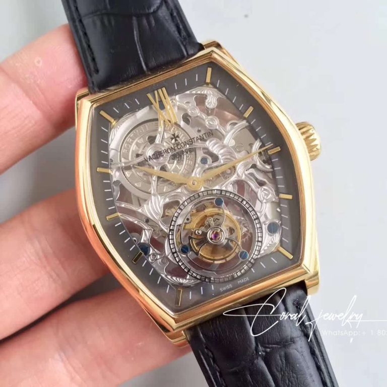 Replica Vacheron Constantin Malte Tourbillon Rose Gold Skeleton Dial (1)