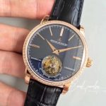 Replica Jaeger Lecoultre Master Grande Tradition Tourbillon R8 Factory Blue Dial (3)