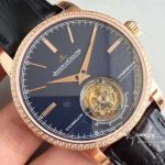 Replica Jaeger Lecoultre Master Grande Tradition Tourbillon R8 Factory Blue Dial (4)