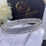 Van Cleef & Arpels Perlée Diamonds Bracelet, 3 Rows, White Gold, Diamond Vcarp5e700 (3)