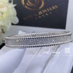 Van Cleef & Arpels Perlée Diamonds Bracelet, 3 Rows, White Gold, Diamond Vcarp5e700 (5)