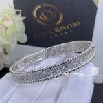 Van Cleef & Arpels Perlée Diamonds Bracelet, 3 Rows, White Gold, Diamond Vcarp5e700 (6)