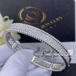 Van Cleef & Arpels Perlée Diamonds Bracelet, 3 Rows, White Gold, Diamond Vcarp5e700 (7)