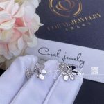 Van Cleef & Arpels Frivole Earrings, Mini Model White Gold, Diamond Vcarp0j600 (3)