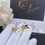 Van Cleef & Arpels Frivole Earrings, Mini Model Yellow Gold, Diamond Vcarp0j300 (4)