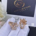 Van Cleef & Arpels Frivole Earrings, Small Model Rose Gold, Diamond Vcarp7rm00 (5)