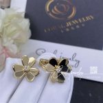 Van Cleef & Arpels Frivole Earrings, Small Model Yellow Gold, Diamond Vcarb65700 (1)