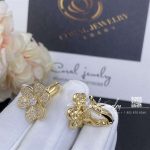 Van Cleef & Arpels Frivole Earrings, Small Model Yellow Gold, Diamond Vcarp0j900 (5)