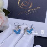 Van Cleef & Arpels Sweet Alhambra Butterfly Earstuds White Gold, Turquoise Vcarn5jn00 (2)