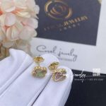 Van Cleef & Arpels Sweet Alhambra Earstuds Yellow Gold,pink Mother Of Pearl (2)