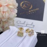 Van Cleef & Arpels Sweet Alhambra Earstuds Yellow Gold,pink Mother Of Pearl (4)