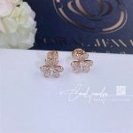 Van Cleef & Arpels Frivole Earrings, Mini Model Rose Gold, Diamond Vcarp7rj00 (2)