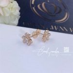 Van Cleef & Arpels Frivole Earrings, Mini Model Rose Gold, Diamond Vcarp7rj00 (3)