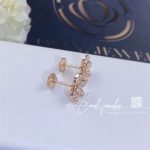 Van Cleef & Arpels Frivole Earrings, Mini Model Rose Gold, Diamond Vcarp7rj00 (4)