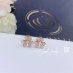 Van Cleef & Arpels Frivole Earrings, Mini Model Rose Gold, Diamond Vcarp7rj00 (5)