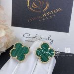 Van Cleef & Arpels Magic Alhambra Earrings Yellow Gold, Malachite Vcaro3mh00 (2)