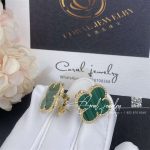 Van Cleef & Arpels Magic Alhambra Earrings Yellow Gold, Malachite Vcaro3mh00 (5)