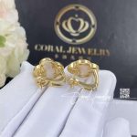 Van Cleef & Arpels Pure Alhambra Earstuds 18k Yellow Gold, Mother Of Pearl Vcara38800 (4)