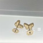 Van Cleef & Arpels Sweet Alhambra Butterfly Earstuds Yellow Gold, Turquoise (4)