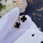 Van Cleef & Arpels Sweet Alhambra Earstuds Yellow Gold, Onyx Vcara44900 (1)