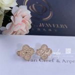 Van Cleef & Arpels Vintage Alhambra Earrings Rose Gold Vcarn9t400 (4)