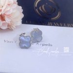 Van Cleef & Arpels Vintage Alhambra Earrings White Gold, Mother Of Pearl Vcarf48600 (1)