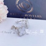 Van Cleef & Arpels Vintage Alhambra Earrings White Gold, Mother Of Pearl Vcarf48600 (3)