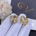 Van Cleef & Arpels Vintage Alhambra Earrings Guilloché Yellow Gold Vcarp3jl00 (1)