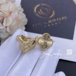 Van Cleef & Arpels Vintage Alhambra Earrings Guilloché Yellow Gold Vcarp3jl00 (3)