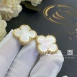 Van Cleef & Arpels Magic Alhambra Earrings Yellow Gold, Mother Of Pearl Vcara43700 (5)