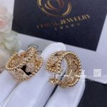 Van Cleef & Arpels Perlée Clovers Hoop Earrings Rose Gold, Diamond Vcaro2mk00 (5)