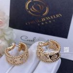 Van Cleef & Arpels Perlée Clovers Hoop Earrings Rose Gold, Diamond Vcaro2mk00 (6)