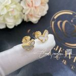 Van Cleef & Arpels Sweet Alhambra Butterfly Earstuds Yellow Gold, Mother Of Pearl Vcarn5jm00 (3)