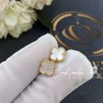 Van Cleef & Arpels Sweet Alhambra Earstuds Yellow Gold, Mother Of Pearl Vcara44800 (2)