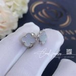 Van Cleef & Arpels Sweet Alhambra Earstuds White Gold, Mother Of Pearl Vcarg12000 (3)