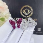 Van Cleef & Arpels Flying Butterfly Between The Finger Ring Mystery Set Ruby Two Flying Butterfly Vcarf27100 (1)