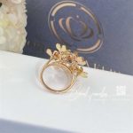 Van Cleef & Arpels Frivole Ring, 8 Flowers Rose Gold, Emerald, Ruby Vcarp7se00 (3)