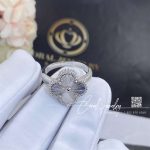 Van Cleef & Arpels Vintage Alhambra Ring 18k White Gold Vcarp9xi00 (4)