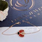 Van Cleef & Arpels Lucky Spring Bracelet, Open Wings Ladybug Rose Gold, Carnelian, Onyx Vcarp7r100 (4)