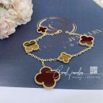 Van Cleef & Arpels Magic Alhambra Carnelian Tiger Eye 5 Motifs Magic Alhambra Bracelet (1)