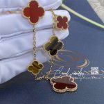 Van Cleef & Arpels Magic Alhambra Carnelian Tiger Eye 5 Motifs Magic Alhambra Bracelet (3)