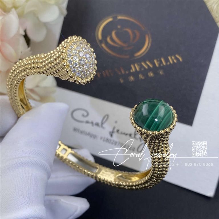 Van Cleef & Arpels Perlée Couleurs Bracelet, Diamond, Malachite Vcarp27000 (5)