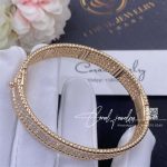 Van Cleef & Arpels Perlée Diamonds Bracelet, 3 Rows, Rose Gold, Diamond Vcarp5e600 (5)