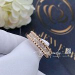 Van Cleef & Arpels Perlée Diamonds Ring, 1 Row Rose Gold, Diamond Vcarp4e300 (5)