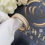 Van Cleef & Arpels Perlée Diamonds Ring, 1 Row Rose Gold, Diamond Vcarp4e300 (7)